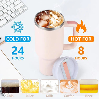 Tumbler Bundle — 1200ml Insulated + Glass Tumbler with Leather Sleeve
