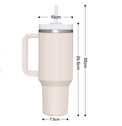 Tumbler Bundle — 1200ml Insulated + Glass Tumbler with Leather Sleeve