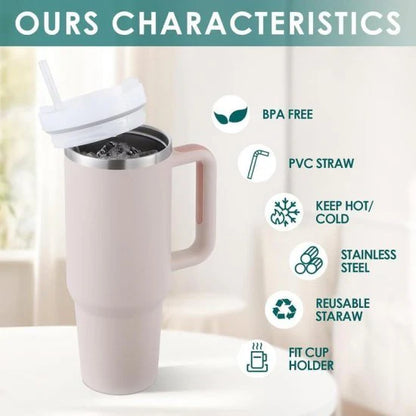 Tumbler Bundle — 1200ml Insulated + Glass Tumbler with Leather Sleeve